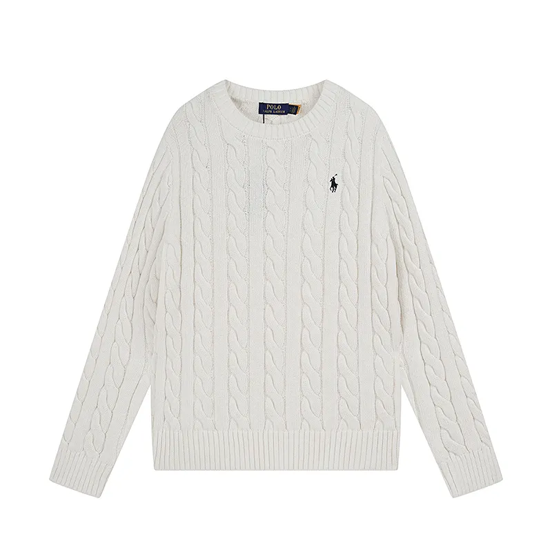 Style No. 2503 P220 Polo Ralph Lauren solid color comfortable thick cable twist knitted sweater Color: cream black navy gray Size: S (recommended within 120) m (recommended within 140) L (recommended within 160) xL (recommended within 180)